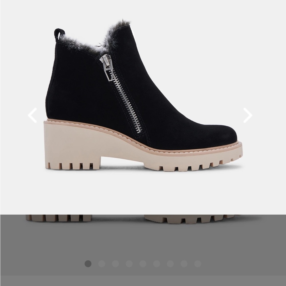 Dolce vita brand new Hollyn bootie in black suede. Never worn outside.